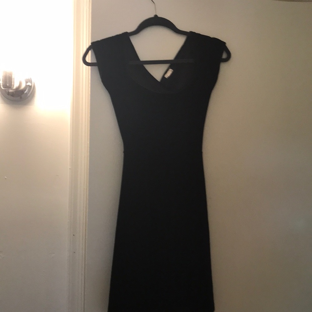 Black velvet dress